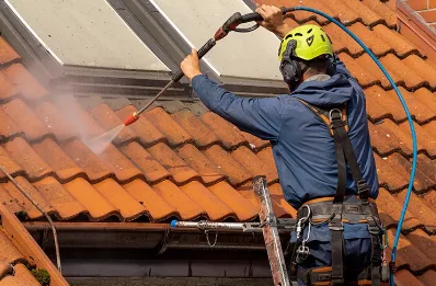 Démoussage et hydrofuge de toiture à Guiscriff